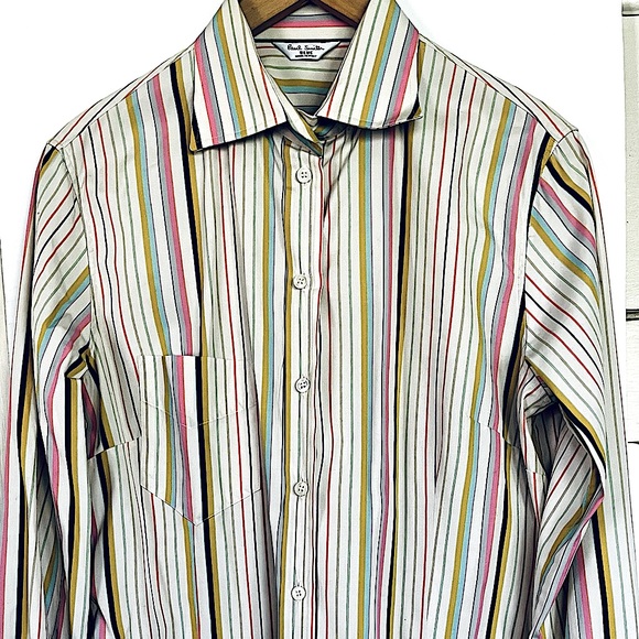 Paul Smith Blue French Cuff Shirt - Picture 1 of 11